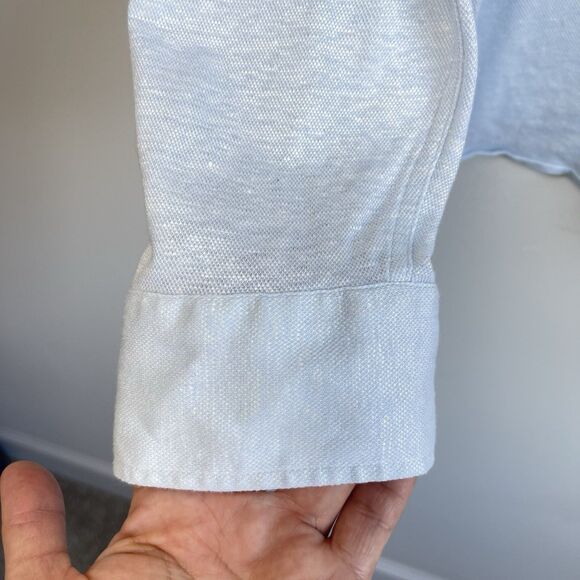 Ted Baker Men's Linen Cotton Knit Casual Shirt 3 / M Coastal Resort Summer - Picture 7 of 16